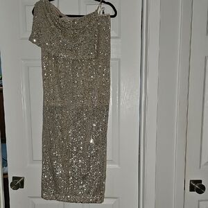 Champagne Sequin Skirt & Top Set -  Formal